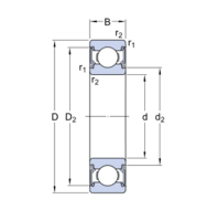 6300 2RS - IBB kogellager (10x35x11)